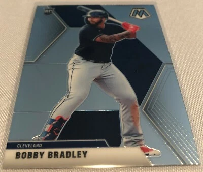 2020 Panini Chronicles Mosaic Baseball Bobby Bradley Cleveland Indians rookie 50 - Image 1 of 3