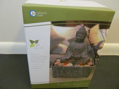 Nature's Mark 佛喷泉带 LED 灯,高 5 英寸 x 7.5 英寸 — 第 1/4 张图片