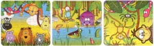 Jungle Animals Jigsaw Puzzle Party Bag Christmas Stocking Fillers Toy Boys Girls - Picture 1 of 3