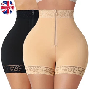 Womens Body Shaper Butt Lifting Shapewear Tummy Control Panties Hook Zipper Pads - Picture 1 of 36
