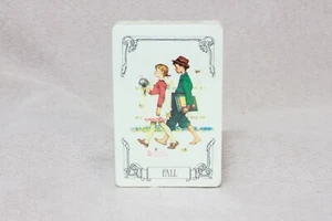 Vintage Playing Cards Trump Norman Rockwell "Fall" - New Sealed - Picture 1 of 6