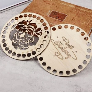 Round Thread Holder Wood Thread Board Embroidery Floss Organizer Cross Stitch - Picture 1 of 14