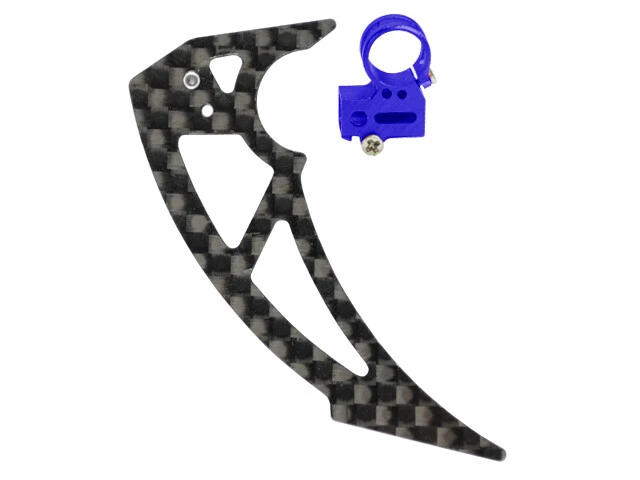 NUEVO Soporte de motor de cola Microheli AL con aleta vertical (AZUL/PÚRPURA) T-REX 150 DFC Foto 1 de 1