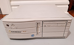 Vintage Retro Beige AT Computer Case w/ Floppy, CD, & Power - Gateway P5-75