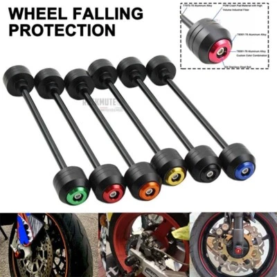 Protector de eje delantero trasero horquilla rueda deslizante para BENELLI TNT 600 BN 600 13-19 Foto 1 de 4