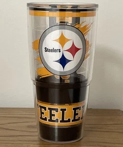 NFL Pittsburgh Steelers Football Team Tervis 24 Unzen Thermobecher ohne Deckel - Bild 1 von 9