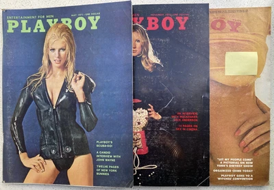 Playboy Magazine Job Lot x 3 May'71, Nov'72, Jul'74 Two Without Centrefolds - Image 1 of 4