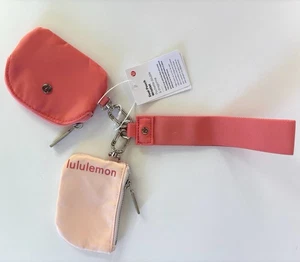 NWT Lululemon Dual Pouch Wristlet Pink - Picture 1 of 1