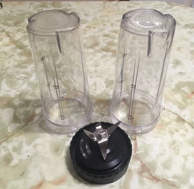 NutriNinja, 16 oz Single Serve Blender Cups with Blade Assembly, Replacement BS3 - Image 1 of 4