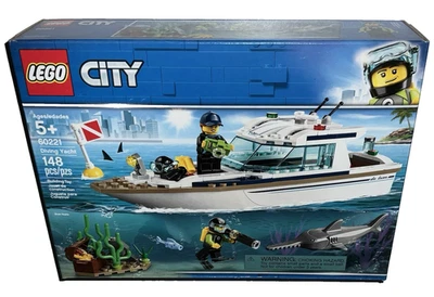 Lego City Set 60221 YATE DE BUCEO Buceo Minifiguras SELLADO DE FÁBRICA Foto 1 de 4