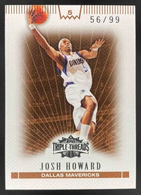 Josh Howard 2007-08 Topps Triple Threads Sepia /99 #19 Mavericks - Image 1 of 4