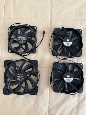 Gehäuse-Lüfter - 2x Corsair  120mm, 1x Bequiet  120 und 1x 140 mm In Top Zustand - Bild 1 von 3