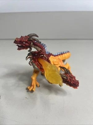 Figura de acción de dragón de fuego de tres cabezas Safari Ltd 2010 fantasía mítica Foto 1 de 4
