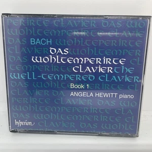 Bach: The Well-Tempered Clavier Book 1 Angela Hewitt 2CD Box Set 1998 Hyperion - Foto 1 di 3
