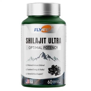 Flynew Shilajit Ultra Optimal Potency, Shilajit Extract with L-Arginine, Pure - Foto 1 di 9