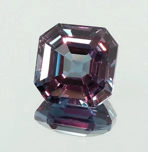 Asscher Cut 4.55 Ct Natural Flawless Brazilian Alexandrite Loose Gemstone - Picture 1 of 6