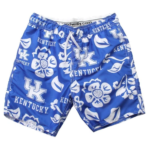 Men's Kentucky Wildcats UK Swim Trunks Floral Swim Shorts Cover