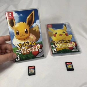 Let’s Go Pikachu AND Let’s Go Eevee LOT Both Bundle Nintendo Switch -Fast Ship- - Picture 1 of 10