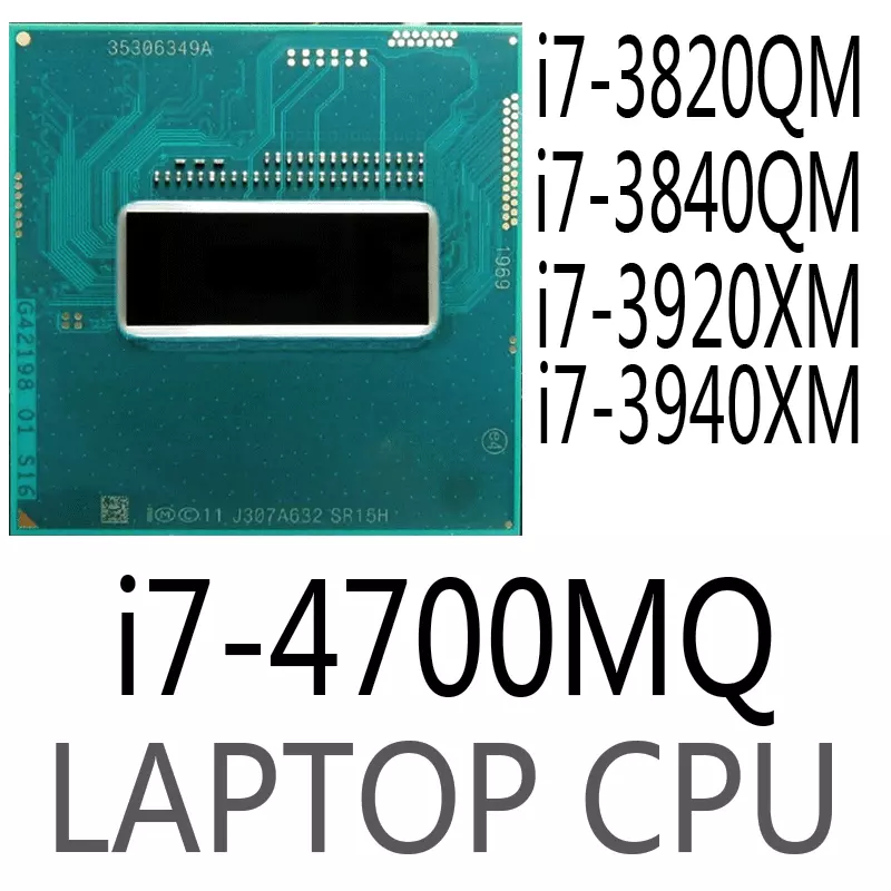 Intel Xeon I7-3820QM I7-3840QM I7-3920XM I7-3940XM I7-4700MQ CPU Prozessor - - Bild 1 von 1