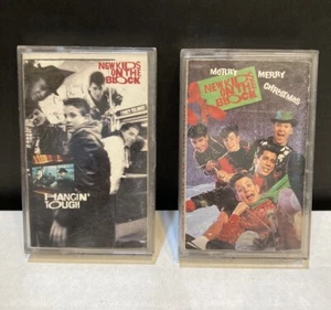 New Kids On The Block Hanging Tough 1988 Merry Merry Christmas 1989 Cassettes - Picture 1 of 14