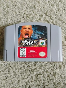 WCW Mayhem (Nintendo 64, 1999) N64 Authentic TESTED! Wrestling WWF - Picture 1 of 7
