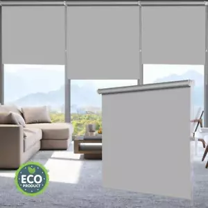 100%Blackout Waterproof Fabric Window Roller Shades,Thermal Insulated,UV Protect - Picture 1 of 16