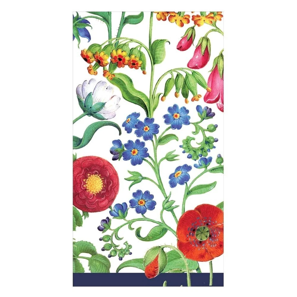 Caspari Paper Guest Towel Napkins, Cloisters Garden in White - 2 Packs (17390G) - Image 1 of 1