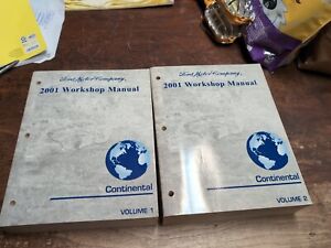 2001 Ford Lincoln LS Continental Workshop Manuals Vol 1 + 2 Set Factory