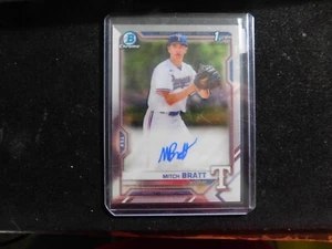 2022 bowman chrome baseball card # coa mbra firmata da mitch bratt certificata - Foto 1 di 2