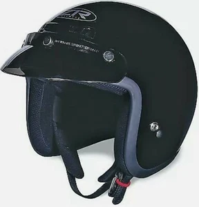 Z1R Jimmy Solid Helmet 3/4 Open Face Gloss Black Adult XXS 2X-Small DOT ZR-30001 - Bild 1 von 4