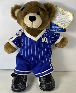 Oso de fútbol americano Build A Bear de peluche vintage 1998 con traje completo - nuevo con etiquetas - Imagen 1 de 13