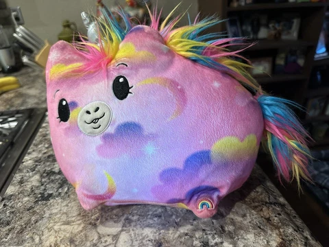 Pikmi Pops Surprise Pink Jelly Dreams Light Up Large Wishes Unicorn Plush 12" Cover