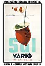 11x17 POSTER - 1958 Sul Varig Brazilian Airlines