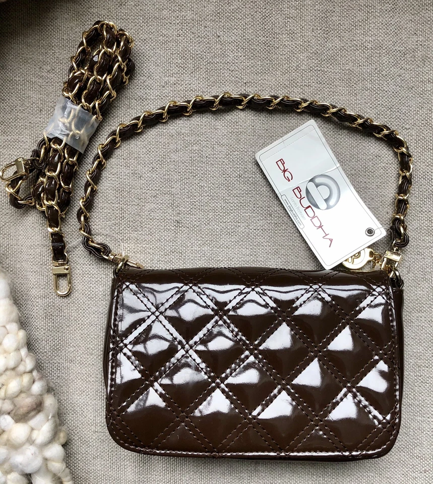 Bolso Bandolera Big Buddha Fanton Cuero Acolchado Bolso sin asas - Marrón Jeva Foto 1 de 4