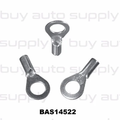 100 22-18 Ga. Non Insulated #10 Ring Terminal Bare Naked Connector Uninsulated - Image 1 of 2