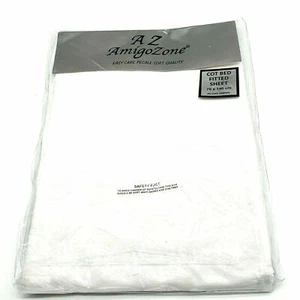 2 x AZ AMIGOZONE COT BED FITTED SHEET Toddler Bed Size 140cm x 70cm NEW - Picture 1 of 2