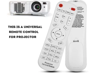 Universal Fernbedienung für Beamer Weiß Controller Videoprojektor - Bild 1 von 1