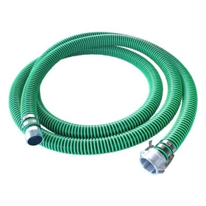 3" Green EPDM Suction Hose Assembly, Female Camlock x Male NPT KC Nipple, 45 ... - Picture 1 of 1