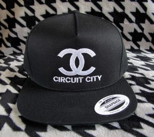 Meth Syndicate Circuit City Black & White Snapback Baseball Cap rare mash-up hat - Picture 1 of 4