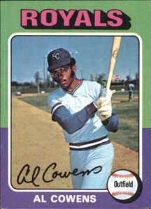 1975 Topps Mini Baseball Card #437 Al Cowens RC - EX