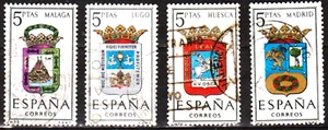 Stamps/Espagne timbres oblitérés Armoiries Très Bon Etat. - Imagen 1 de 1