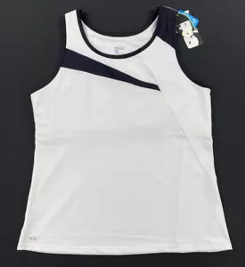DUC Sports Womens Athletic Tank Top With Built In Bra White/Black Size Small - Picture 1 of 10