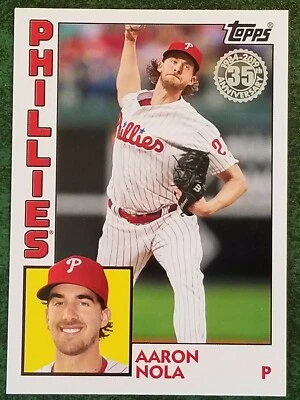2019 Topps '84 Topps AARON NOLA #T8474 Philadelphia Phillies - Image 1 of 2