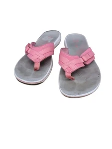 Clarks Brinkley Jazz Damen-Flip-Flop-Sandalen hellrosa Größe 7 US - Bild 1 von 7