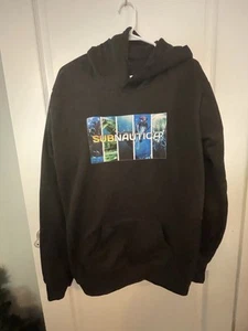 Subnautica Unisex Kids Size XL Hoodie - Black - Picture 1 of 3