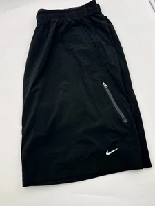 Nike Court Tennis Shorts Men XXL Black Stretch 11" DRI-FIT Woven Zip Pocket - Picture 1 of 14