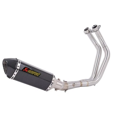 Full Exhaust System Slip-On Muffler Pipe For Yamaha YZF R7 2021-2025 MT07 14-24 Foto 1 de 4