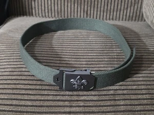 Boy Scouts Of America Web Belt M/L 42” Official, BSA Olive Green 64042, Buckle - Picture 1 of 8