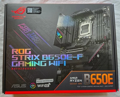 ASUS ROG Strix B650E-F Gaming WiFi AMD B650 AM5 Ryzen Desktop ATX Motherboard - Image 1 of 3