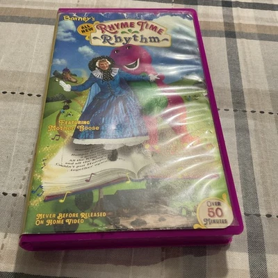 RARE VHS Barney Rhyme Time Rhythm Featuring Mother Goose Sing Along Songs - Image 1 of 4